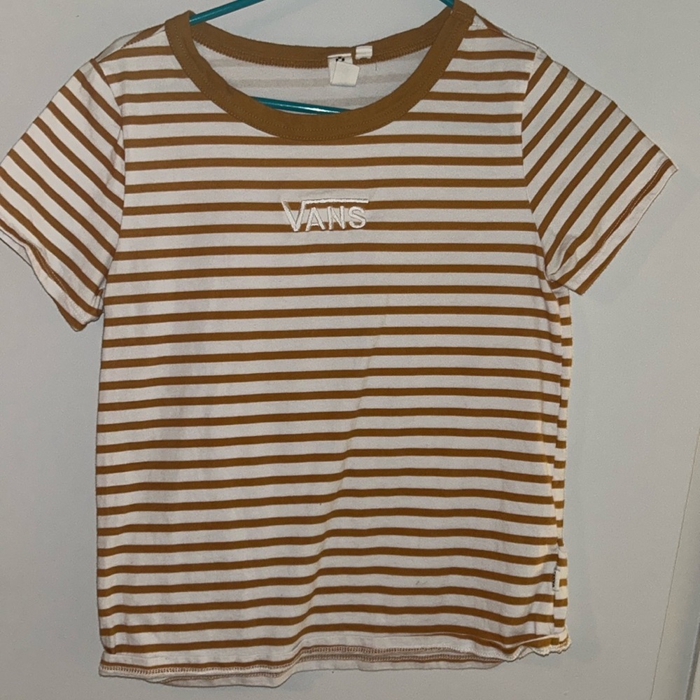 Vans Off The Wall Stripped Crop Top